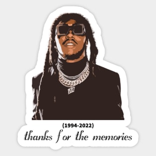 Takeoff thank you for the memories Sticker